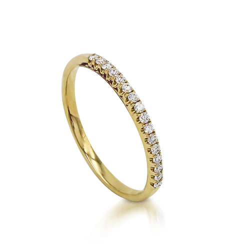 My_Diamond_Philippines_Petite_Pave_Half_Eternity_Ring_Price The Petite Pave Half Eternity Ring is crafted in 14K Yellow Gold with 16 pieces of 0.15-carat diamonds 
