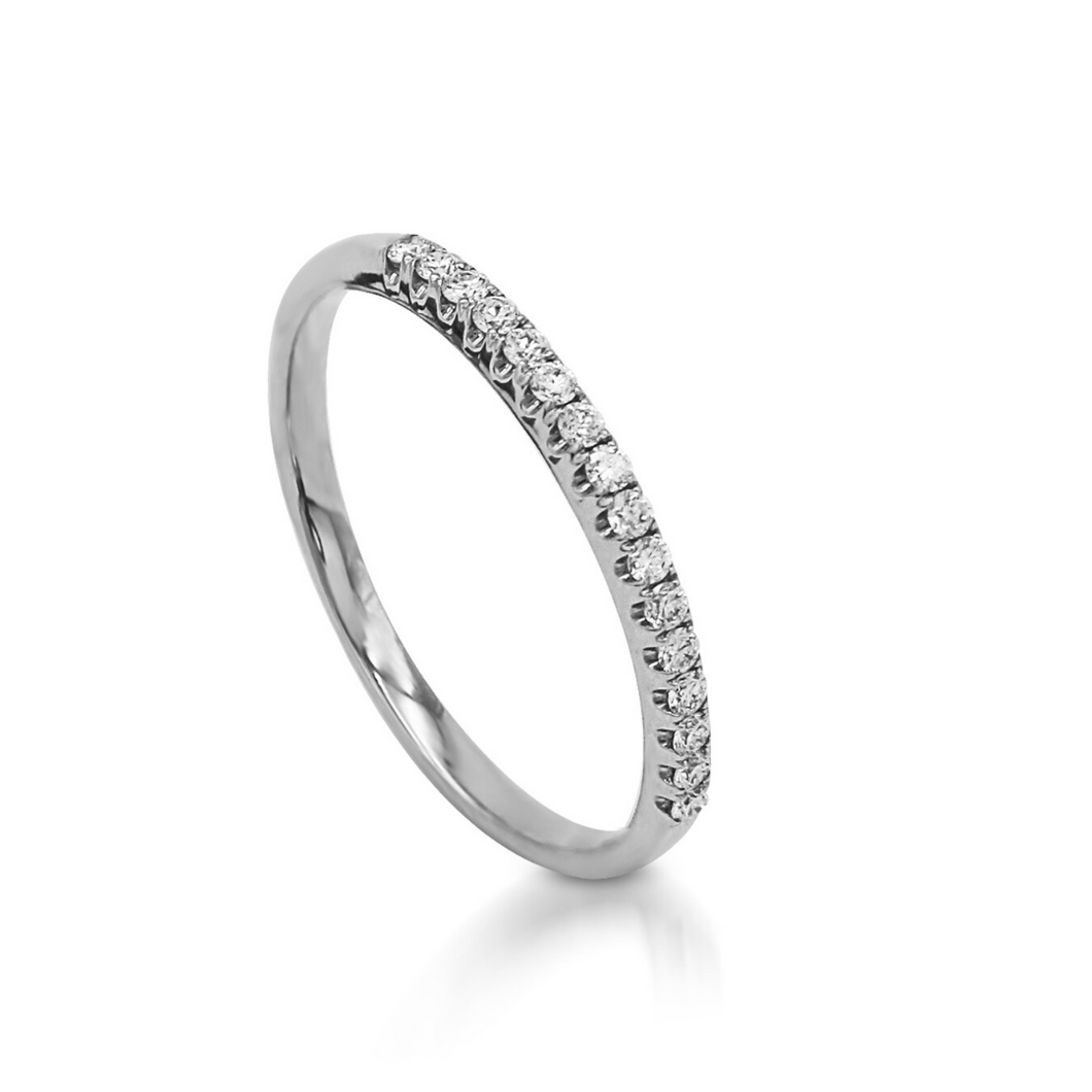My_Diamond_Philippines_Petite_Pave_Half_Eternity_White_Gold_Ring_Price The Petite Pave Half Eternity Ring is crafted in 14K White Gold with 16 pieces of 0.16-carat diamonds