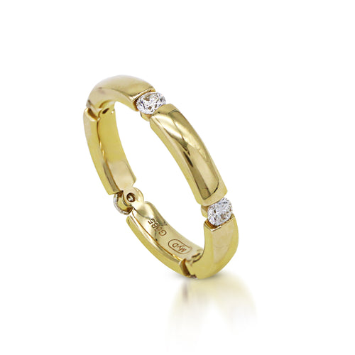 My_Diamond_Philippines_Scattered_Diamond_Semi-Bezel_Cinderella_Ring_yellow_gold_Scattered Diamond Semi-Bezel Cinderella Ring 