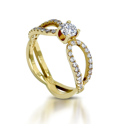My_Diamond_Philippines_Split_Shank_Braided_Natural_Diamond_Ring The Split Shank Braided Ring is crafted in 14K yellow gold and features 1 piece of 0.318-carat diamonds 