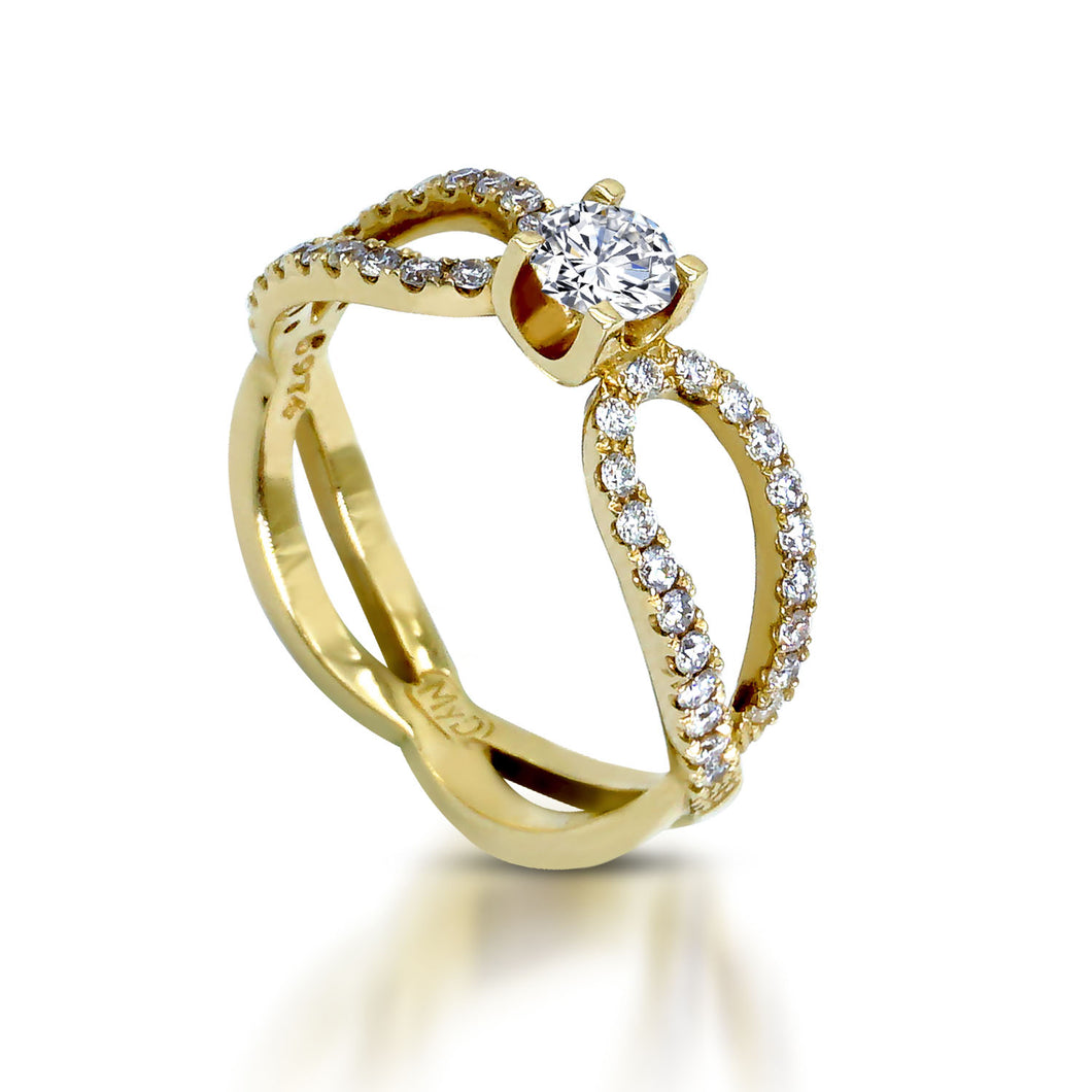 My_Diamond_Philippines_Split_Shank_Braided_Natural_Diamond_Ring The Split Shank Braided Ring is crafted in 14K yellow gold and features 1 piece of 0.318-carat diamonds 