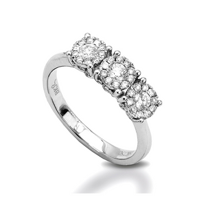 My_Diamond_Philippines_Triple_Round_Brilliant_Illusion_Set_Ring This Triple Round Brilliant Illusion Set Ring is crafted with 18K white gold and features 3 pieces of 0.24-carat diamonds