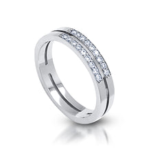 Load and play video in Gallery viewer, Double Row Diamond Ring
